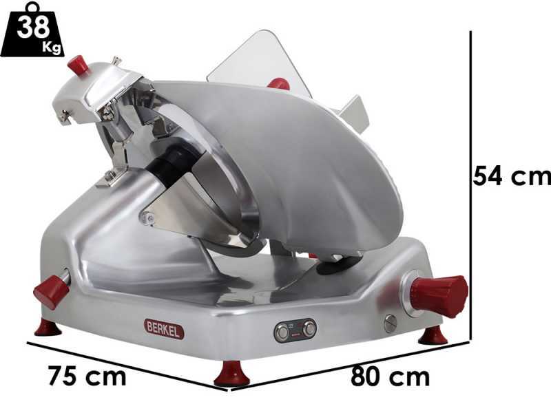 Berkel Essentia Schwerkraftschneider BEG350B 400V - Aufschnittmaschine mit verchromtem Messer 350mm