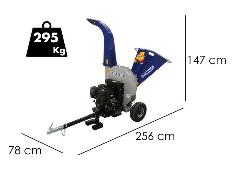 BullMach ZEUS 180 BSE  - H&auml;cksler mit Anh&auml;ngerkupplung - Briggs &amp; Stratton 420 cm&sup3; mit Elektrostarter