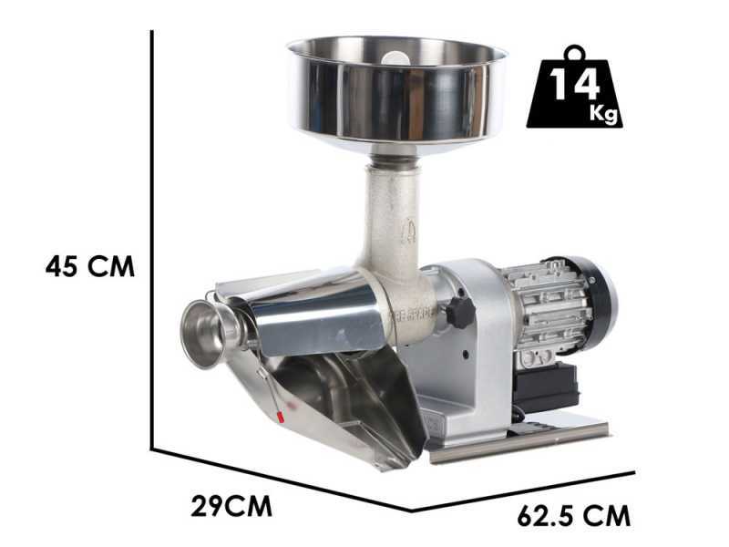 Tre Spade BIG-2P -Elektrische Tomatenpresse - 480W