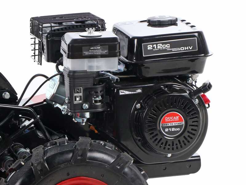 GeoTech MCT 550 &ndash; Benzin-Einachsschlepper &ndash; Ducar DH212 &ndash; Umkehrfr&auml;se &ndash; 7 PS