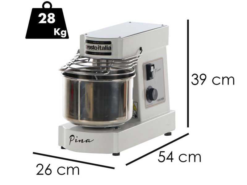 Resto Italia Pina Line MO 10 - Spiralkneter - 1 Geschwindigkeit - 6 kg
