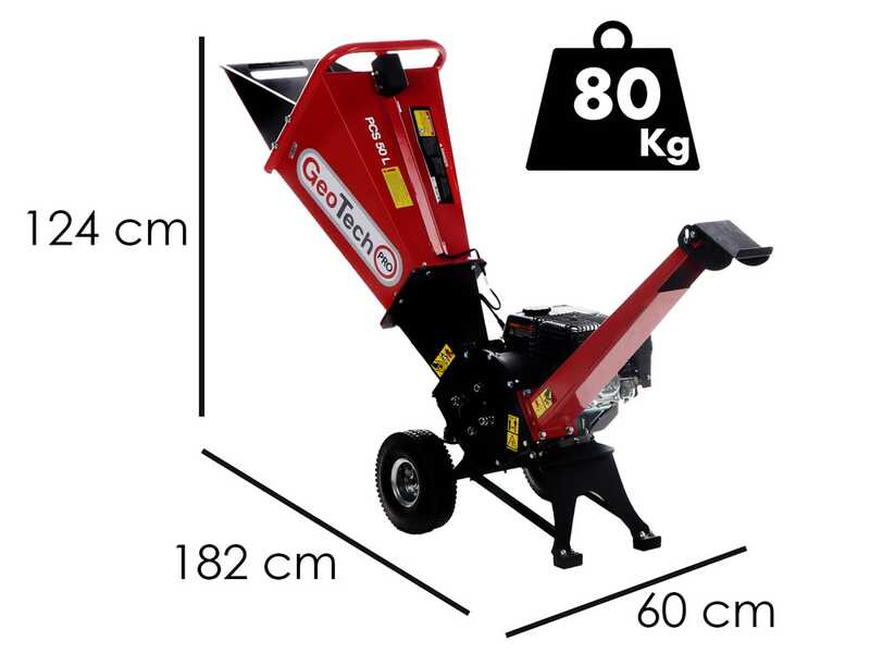 GeoTech-Pro PCS 50 L- Benzin-H&auml;cksler - Loncin Motor 6.5 PS