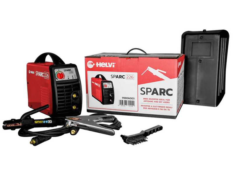 Helvi sparc 226 - Elektroden-Schwei&szlig;ger&auml;t MMA - 200 A -  ZUBEH&Ouml;R im Lieferumfang