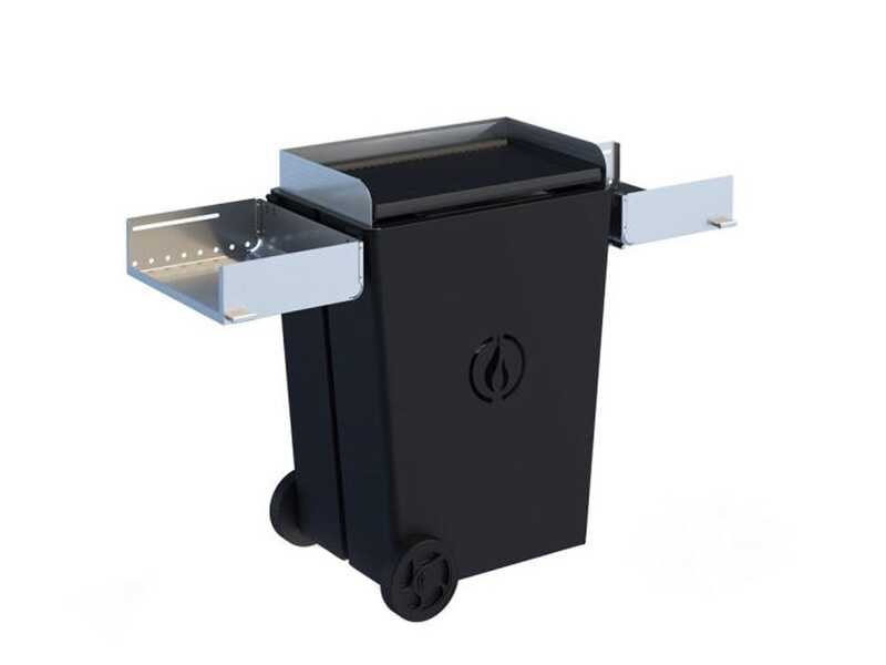 Linea VZ Party schwarz - Pelletgrill mit Pyrolyse-Technologie auf R&auml;dern