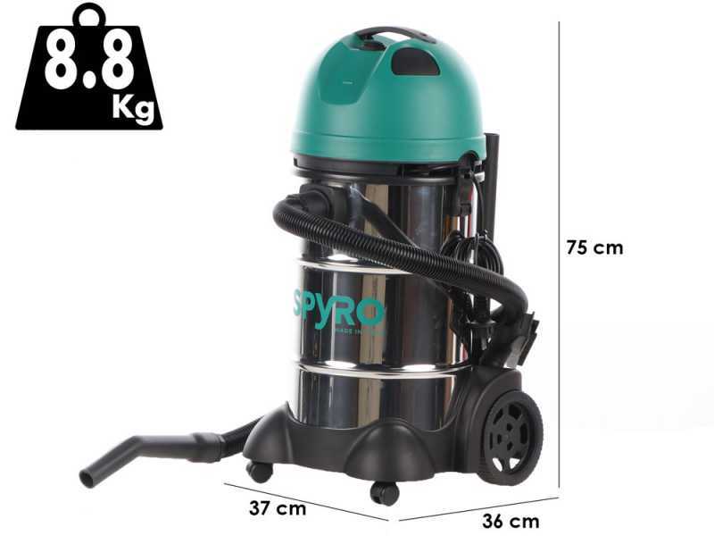 Spyro Wet &amp; Dry 30 INOX - Nass-/Trockenstaubsauger - Beh&auml;lterkapazit&auml;t 30 l - 1200W