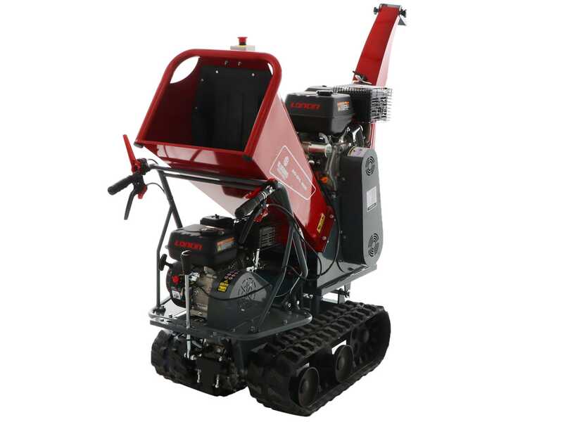 Blue Bird 310-SHL 1200 - H&auml;cksler mit Raupenantrieb und Motorschubkarre  -  Loncin G420F Motor
