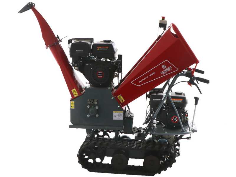 Blue Bird 310-SHL 1200 - H&auml;cksler mit Raupenantrieb und Motorschubkarre  -  Loncin G420F Motor