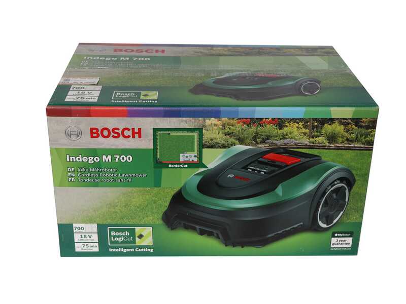 M&auml;hroboter Bosch Indego M 700 mit Lithium-Akku 18 V