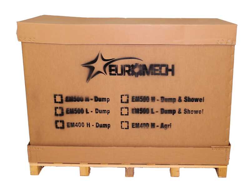 EuroMech EM500H-Agri - Raupendumper mit ausziehbare Mulde - 500 kg Nutzlast