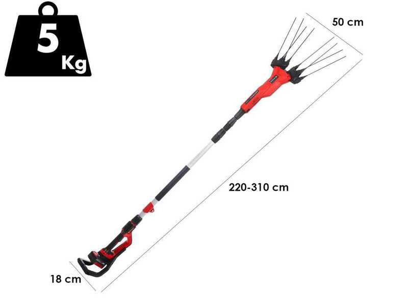 Einhell GE-FS 18/53 &ndash; Akku-Olivensch&uuml;ttler mit Teleskopstange - 220-310 cm &ndash; 18V 2,5Ah