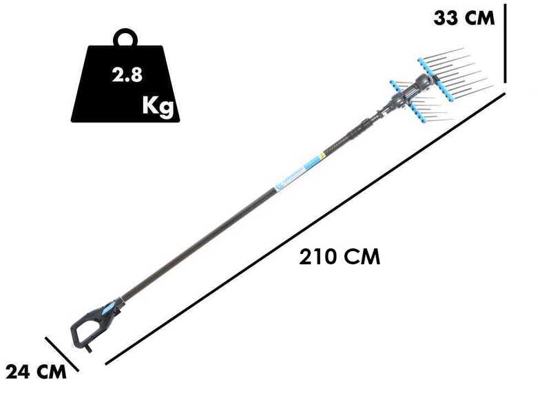 Campagnola Alice STAR 58 PLUS - Carbonschaft - 210 - 280 cm - elektrischer Olivenr&uuml;ttler