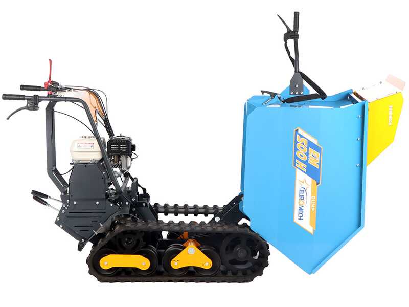 EuroMech EM500H - Raupendumper - Ausziehbare Mulde - 500 kg Nutzlast