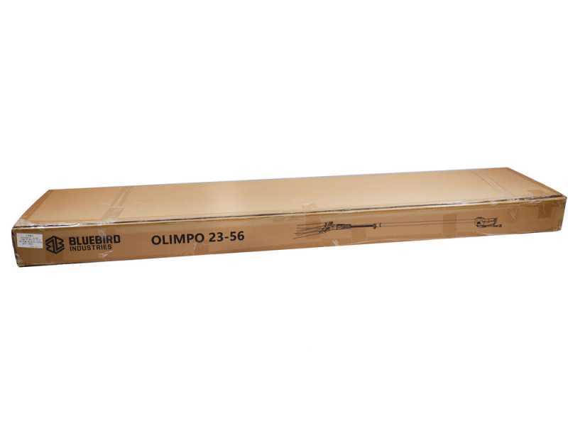Blue Bird Olimpo 23-56 - Batteriebetriebener Olivenr&uuml;ttler - Batterie mit Rucksack - 50.4V 18Ah
