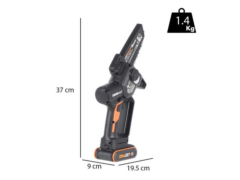 Worx Nitro WG325E - Akku-Astkettens&auml;ge 20V/2Ah