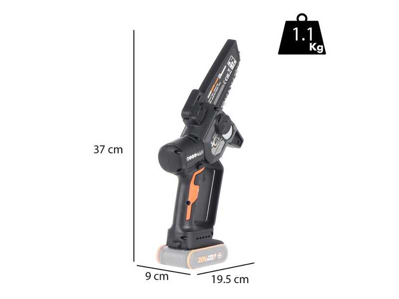 Worx Nitro WG325E.9 - Akku-Astkettens&auml;ge  - 20V - SOLO OHNE AKKU UND LADEGER&Auml;T