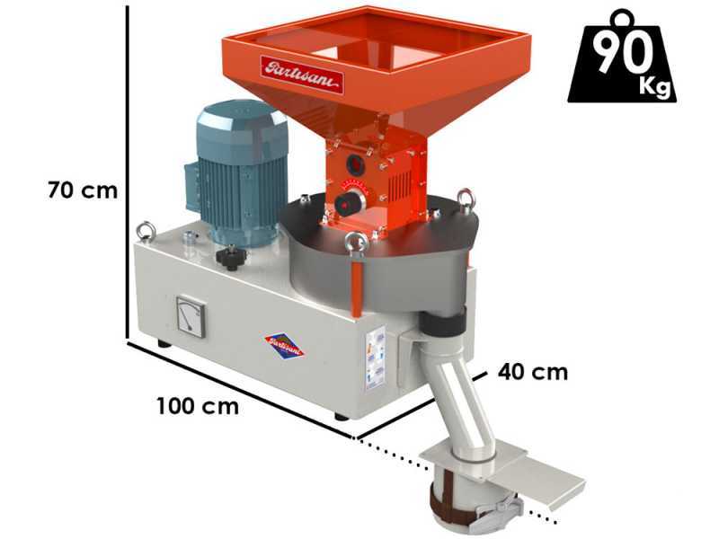 Partisani MB250S - Elektrische Steinm&uuml;hle - 400V 1800W