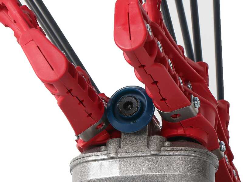 Lisam Swing 36V - Elektrischer Olivenr&uuml;ttler mit Batterie - Mit 8 + 8 Carbonzinken - Teleskopstange - 220-300 cm