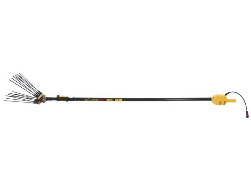 Lisam Swing 36V - Elektrischer Olivenr&uuml;ttler mit Batterie - Mit 8 + 8 Carbonzinken - Teleskopstange