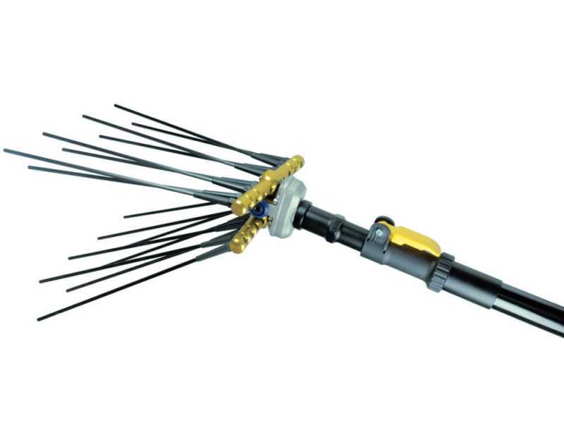 Lisam Swing 36V - Elektrischer Olivenr&uuml;ttler mit Batterie - Mit 8 + 8 Carbonzinken - Teleskopstange