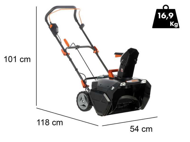 Worx Nitro WG471E - Akku-Schneefr&auml;se -  40V - 2x 4Ah