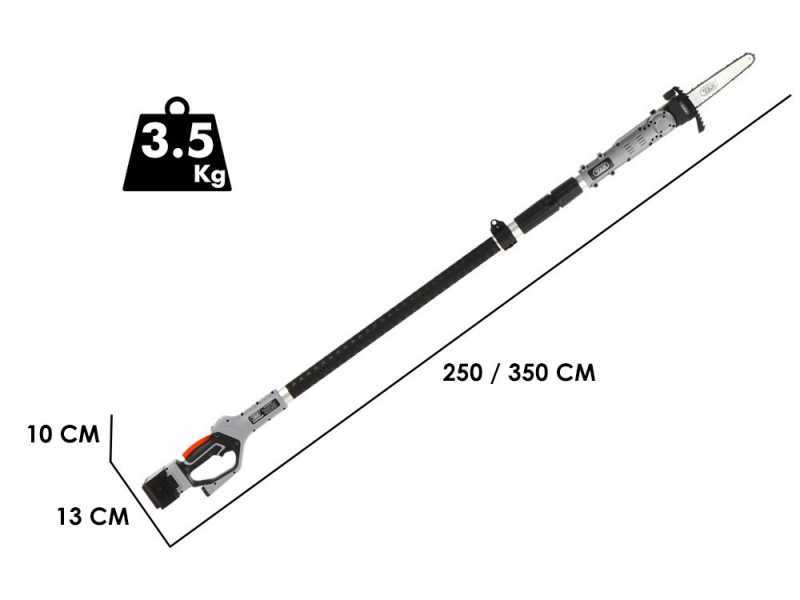 Volpi KVS7100P - Akku-Hochentaster mit Teleskopschaft - 2x 21.6V 4.0Ah