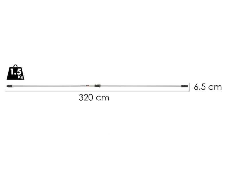 TECNOVIR - pneumatische Teleskopstange 170-320 cm