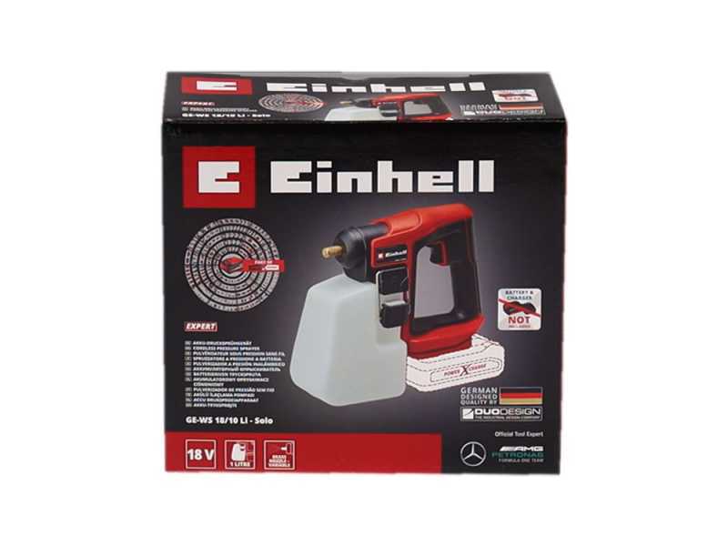 Einhell GE-WS 18/10 Li-Solo - Akku-Druckspr&uuml;hger&auml;t - 18V - SOLO- ohne Akku und Ladeger&auml;t