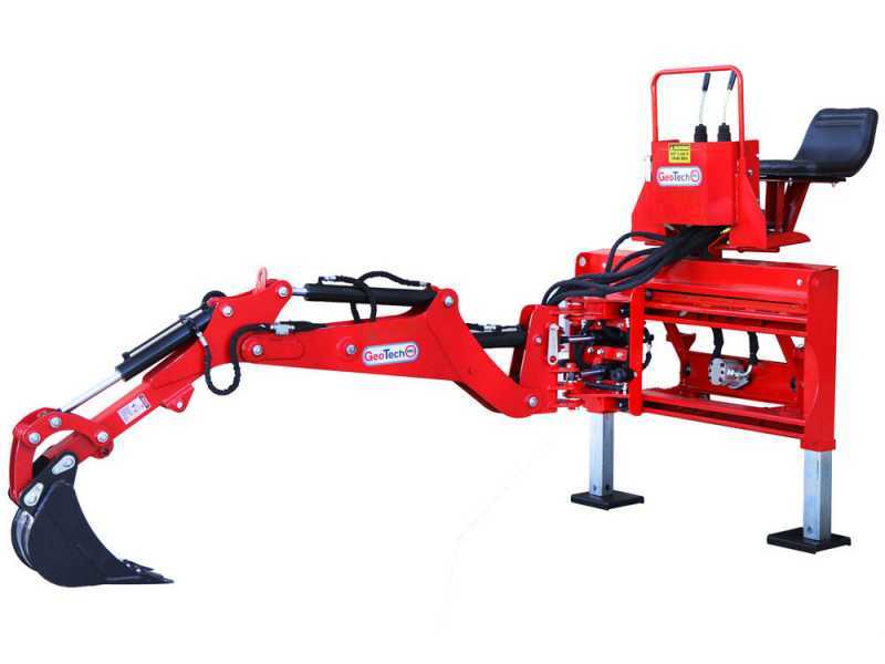 GeoTech-Pro BHS 225 - Heckbagger f&uuml;r Traktor mit Seitenverschiebung