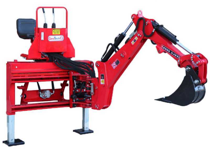 GeoTech-Pro BHS 225 - Heckbagger f&uuml;r Traktor mit Seitenverschiebung