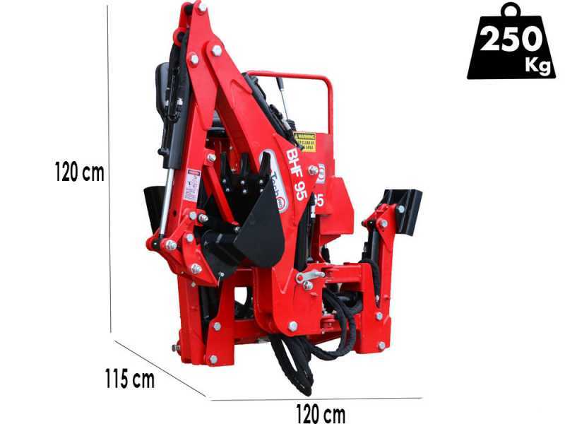 GeoTech Pro BHF 95 - Heckbagger f&uuml;r Traktor - fest
