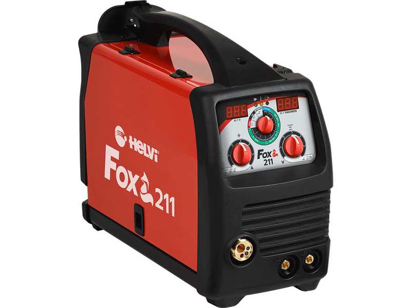 Helvi Fox 211 Digital - Inverter-F&uuml;lldraht-Schwei&szlig;ger&auml;t - MIG-MMA-TIG - GAS/NO GAS