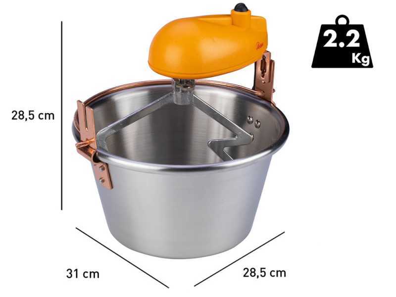 Ardes AR2481 POLENTINOX - Elektrischer Polenta-R&uuml;hrtopf - 3,5 l - 15W