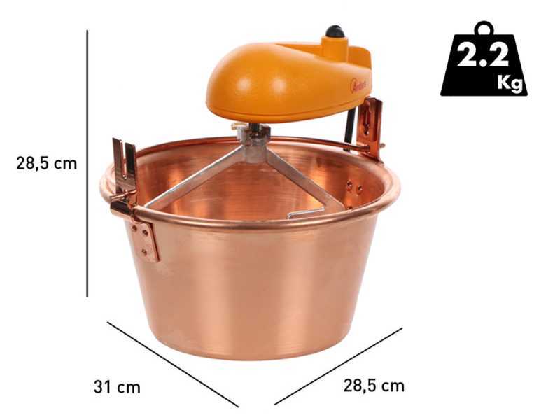 Ardes AR2480 - Elektrischer R&uuml;hrtopf aus Kupfer - 3,5l - 15W