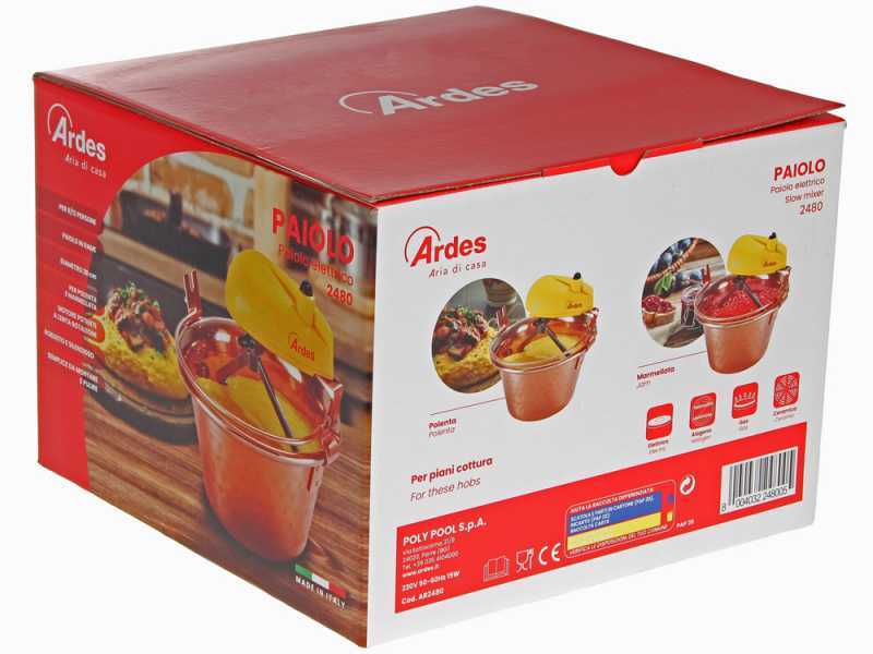 Ardes AR2480 - Elektrischer R&uuml;hrtopf aus Kupfer - 3,5l - 15W