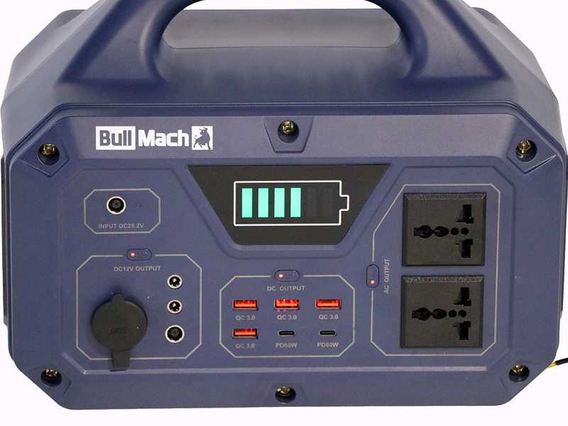 BullMach Elektron 500 - Tragbare Powerstation - 500W/499.5Wh 3.7V