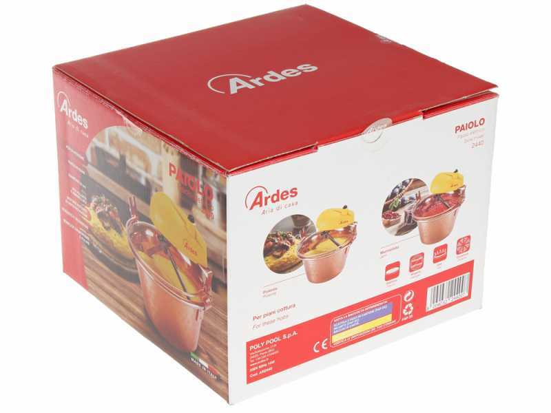 Ardes AR2440 - Elektrischer R&uuml;hrtopf aus Kupfer - 2l - 15W