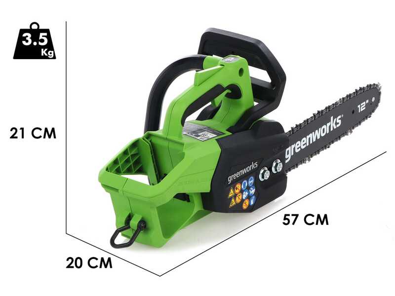 Greenworks GD48TCS - Akku-Astkettens&auml;ge - 48V - Schwert 30 cm - SOLO