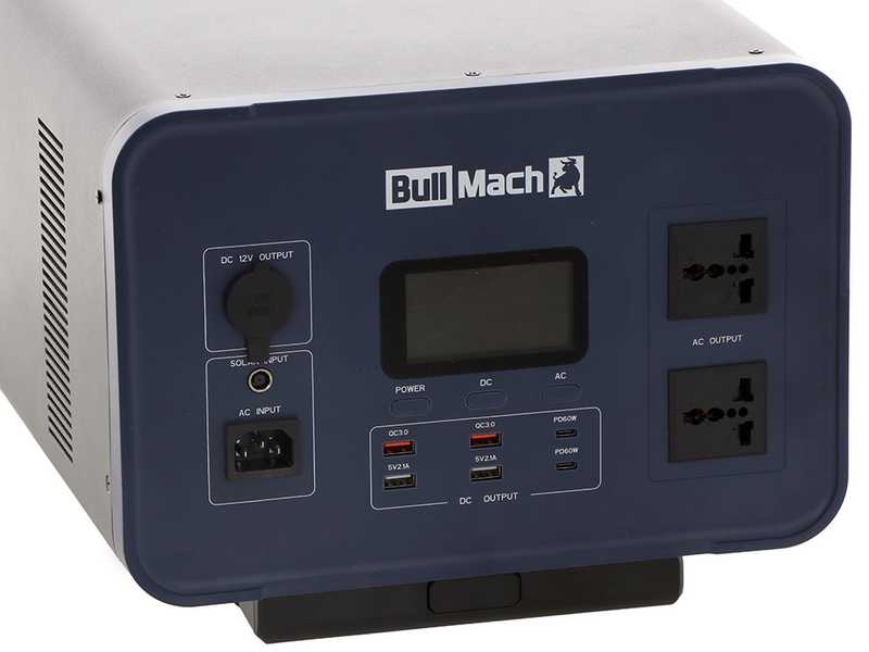 BullMach Elektron 3000 - Tragbare Powerstation mit R&auml;dern - 3000W/2304Wh 3.2V