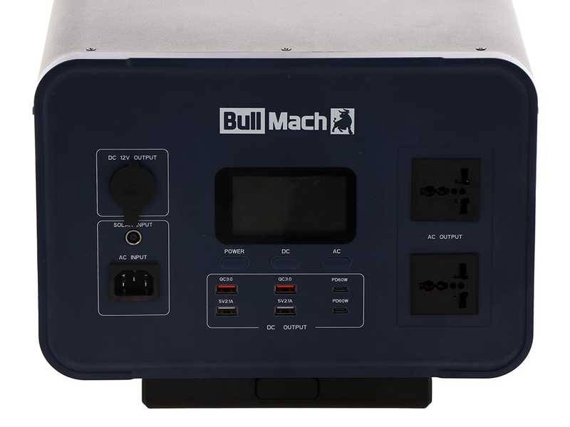 BullMach Elektron 3000 - Tragbare Powerstation mit R&auml;dern - 3000W/2304Wh 3.2V