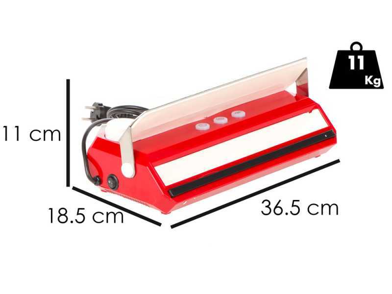 Tre Spade Takaje Vakuumierger&auml;t - Rot - Schwei&szlig;leiste 33 cm