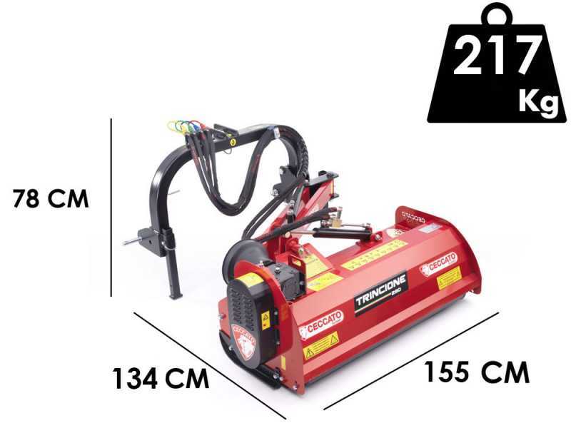Ceccato trincione 290 Argini 1400 - B&ouml;schungsmulcher f&uuml;r Traktor - mit Y-Messern - leichte Reihe