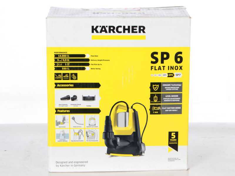 K&auml;rcher SP 17.000 Flat Level Sensor - Elektrische Tauchpumpe f&uuml;r Klarwasser