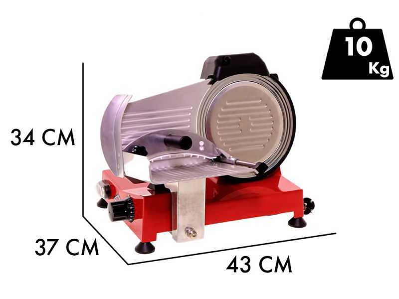 Celme BETA 220 rot - Aufschnittmaschine mit Stahlklinge 220 mm