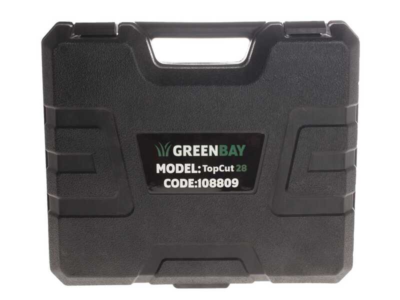 GreenBay TopCut 28 - Akku-Baumschere - 2x 16.8V 2Ah - 150/210 cm - Schnittdurchmesser max. 28 mm