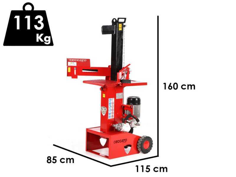 Ceccato BULL SPLE8T - Elektrischer Holzspalter - stehend - 400V