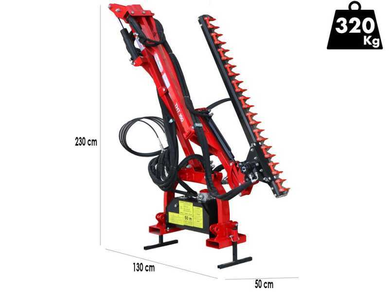GeoTech-Pro THT 160 - Heckenschneider-Ausleger mit seitlicher Reichweite