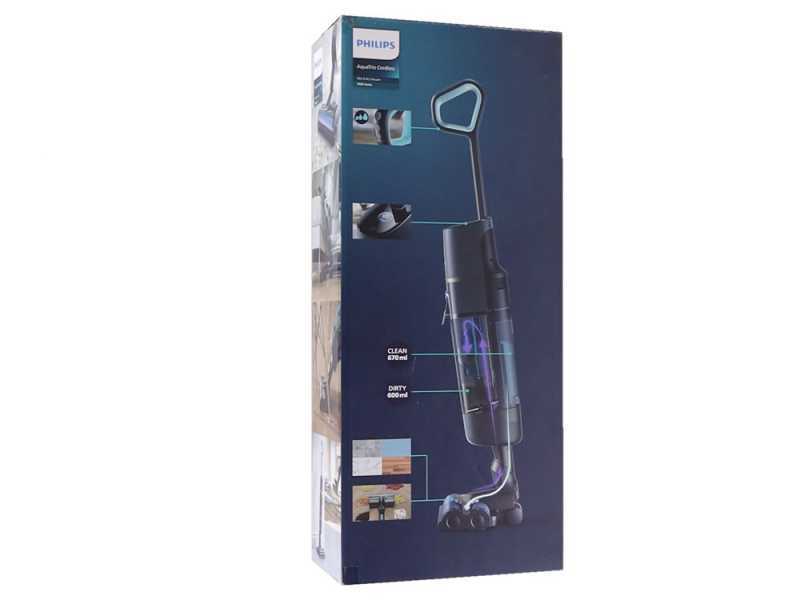 Philips AquaTrio 7000 XW7110/01 - Nass-/ Trockensauger kabellos 3 in 1: Wischen, Abziehen und Saugen 