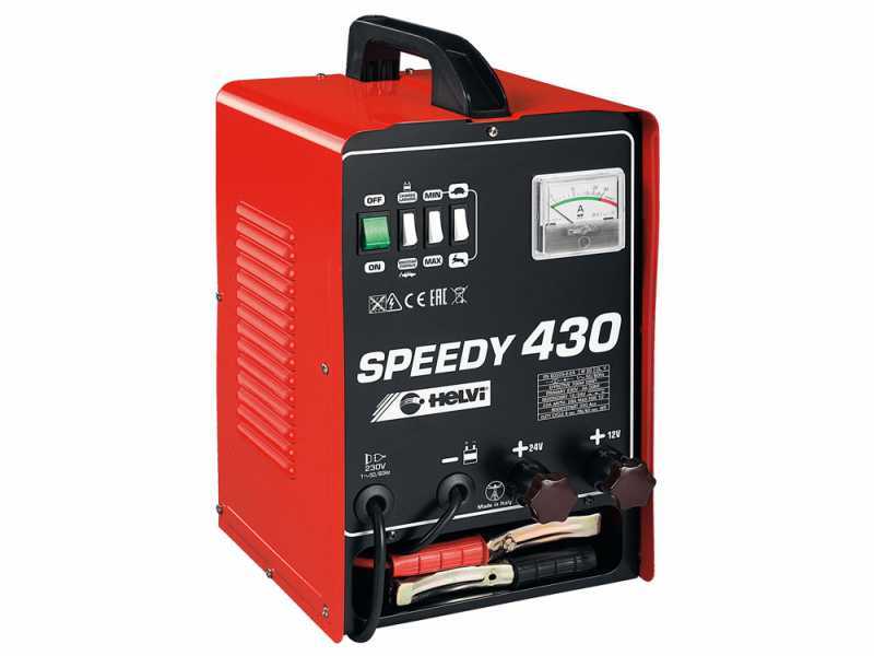 Helvi Speedy 430 - Tragbares Batterieladeger&auml;t und Starter - 12/24 V - 230 V