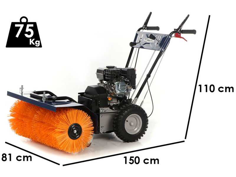BullMach BM-SS 80 WL - Benzin-Kehrmaschine - Mehrzweckger&auml;t