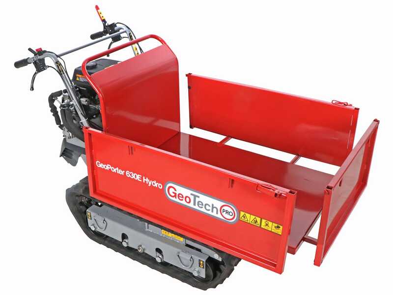 GeoTech Pro GeoPorter 630E Hydro - Raupendumper - Hydraulische ausziehbare Mulde 600Kg